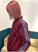 切りっぱなしボブ×お洒落カラー
