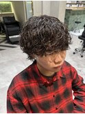 波巻きパーマ ウルフ マッシュパーマ 新宿