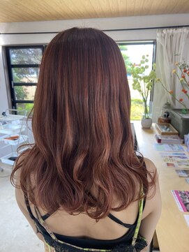 アドア ヘアーステージ レッドオレンジカラー