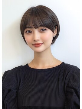 ライズ ネックス ザ サロン 渋谷(LIZE nex the salon) 前髪あり耳掛けショート［＃渋谷駅＃韓国＃髪質改善］