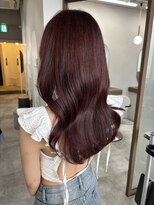 ボタン ハカタ(VOTAN hakata)&nbsp;チェリーレッド×韓国ヘア