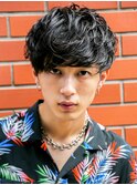 マッシュショート×ナチュラルパーマ◎