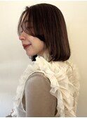 大人可愛いボブ20代ニュアンスカラーこなれ小顔人気
