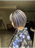 ブルー×ブラック×シルバー