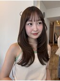イメチェンワイドバング美髪似合わせせカットくびれミディ