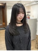 髪質改善ストレート/レイヤーカット/韓国風