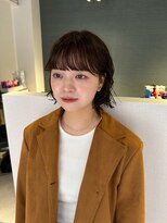 アム(amu)&nbsp;ボブパーマ/パーマボブ/前髪パーマ/緩めパーマ/ゆるふわパーマ