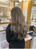 ブリーチ有りミルクティーグレージュカラー