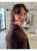 クラゲヘアー/小顔に見せるヘア/ココアベージュ/銀座