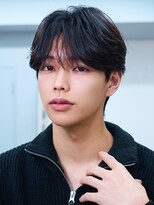 アンサー 原宿(ANSWER)&nbsp;メンズ縮毛矯正髪質改善シースルーセンターパート韓流ヘア