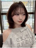 ハッシュカット/韓国レイヤー/ミディアムレイヤー/原宿/顔まわり