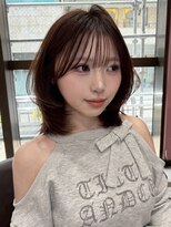 ボタン コロン 表参道 原宿(VOTAN COLON)&nbsp;ハッシュカット/韓国レイヤー/ミディアムレイヤー/原宿/顔まわり