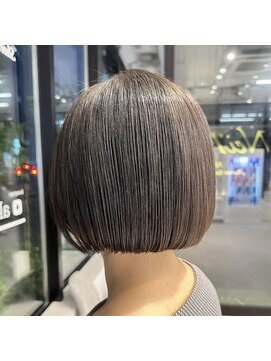 メモリーズ 水天宮前店(Memories) 小顔ショートボブカラー大人ショートボブひし形ショートカット