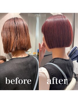 ヘアサロン ドットプラス 町田店(dot. plus) 朝楽ボブ/ミルクティーブロンド/ミニボブ/デジタルパーマ/町田