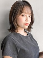 リヤン 表参道(lyann)&nbsp;ナチュラルカール似合わせカット大人可愛い愛され斜めバング