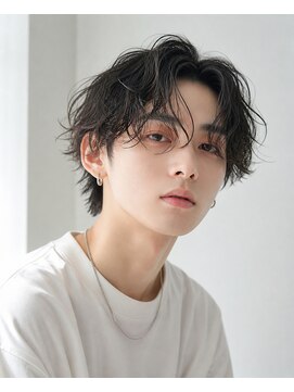クレオ 福大通り店(CREO) シャドウパーマ◎ウルフ×毛流れ抜け感色気東感メンズ