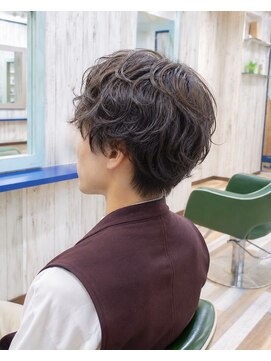 ルートヘア 辻堂店 メンズニュアンスパーマショート☆