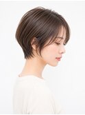 大人かわいい丸みショート｜小顔ショート