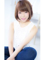アンジュ ヘアー(Ange hair)&nbsp;アンジュヘアー　大人かわいい　フェザーボブ