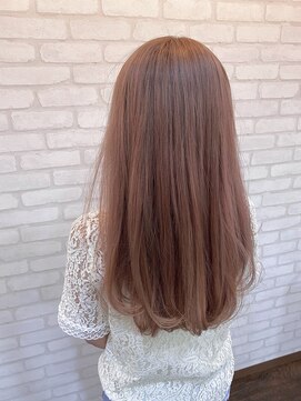 イソラブル(ISOLA-blu) 透明感【ケアブリーチ】ピンクベージュ×グラデーションカラー