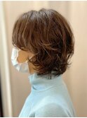 無造作ショートパーマ
