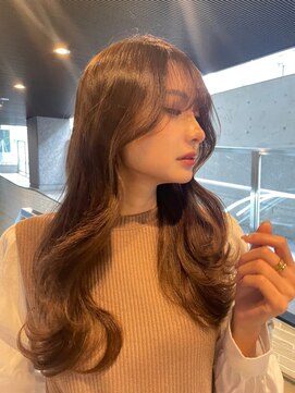 レビジュヘアー 桂店(LEVIJU HAIR) オルチャンレイヤーカット&暖色系カラー