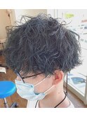 メンズパーマ+カット