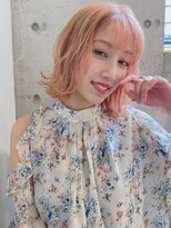 ルービック 梅田茶屋町(Rubik)&nbsp;大人可愛い小顔くびれミディアム/オレンジベージュ