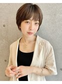 グレーベージュ/斜めバング/フレンチガーリー/ネイビー[新小岩]