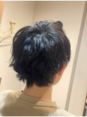 くせ毛風マッシュウルフパーマ
