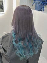 シェイロ(Cielro)&nbsp;ダブルカラー/ラベンダー×インナーカラーターコイズ