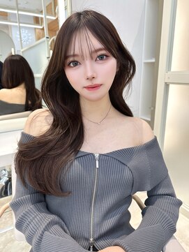 アフロートリノ(AFLOAT Leino) 韓国ヘア レイヤーカット 顔まわりカット くびれヘア