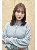 くびレイヤー美髪ケアカラーエアリーロング