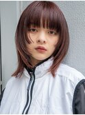 魅力倍増カール シアーカラー ショート 姫カット ダークアッシュ