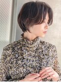 《Agu hair》長めバングで小顔垢抜けショート