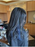 インナーブルー(^^)宮崎/インナーカラー/ブルー