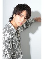 バース 河原町店(BIRTH)&nbsp;センターパートウルフ黒髪ウルフニュアンスパーマ韓国