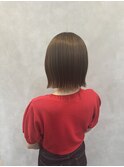 縮毛矯正×パツッと感のあるボブ