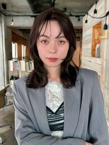 ノラジャーニー(NORA Journey)&nbsp;ミディアム/グレージュ/暗髪/顔周りレイヤー