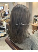透明感 ワンカール ミディアム