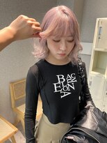 天神美容室&nbsp;【KASUMI天神美容室】ハイトーン×海外レイヤー×ホワイトピンク