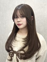 ロンド レア 天神大名店(Lond Le’a)&nbsp;髪質改善メルティーブラウンカラー小顔似合わせレイヤーカット