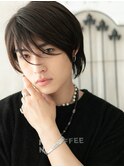 20代30代ナチュラル斜めバング韓国ダークアッシュショートG草加