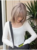 ハイトーングレージュ　レイヤーカット