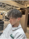 金メッシュ×パイルツイスト