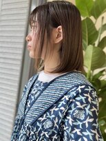 ハヤシ(HAYASHI) 艶髪小顔似合わせカット顔まわりレイヤーボブエモージュミディ