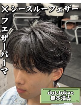 メンズ サロン ドット トウキョウ 町田店(men's salon dot. tokyo) シースルーフェザー×フェザーパーマ