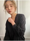 【nanami】ハイトーンベージュ×ゆるアレンジ