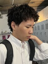 バイフィフス 原宿/表参道(by fifth)&nbsp;原宿スパイキーパーマメンズパーマスパイキーショート30代短髪