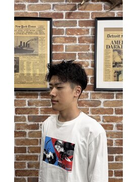 カットアンドカラー スマイル 夢野店(Cut&Color smile) 波巻きスパイラル×アップバングスタイル